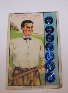 Vintage Ocean Pearl Shirt Buttons On Card Set Of 7 Buttons, NOS - Picture 1 of 4