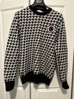 Alexander McQueen $1200 Logo patch houndstooth sweater jumper - Image 1 of 4