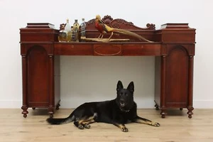 Victorian Antique English Mahogany Sideboard, Buffet, Server #51324 - Picture 1 of 21