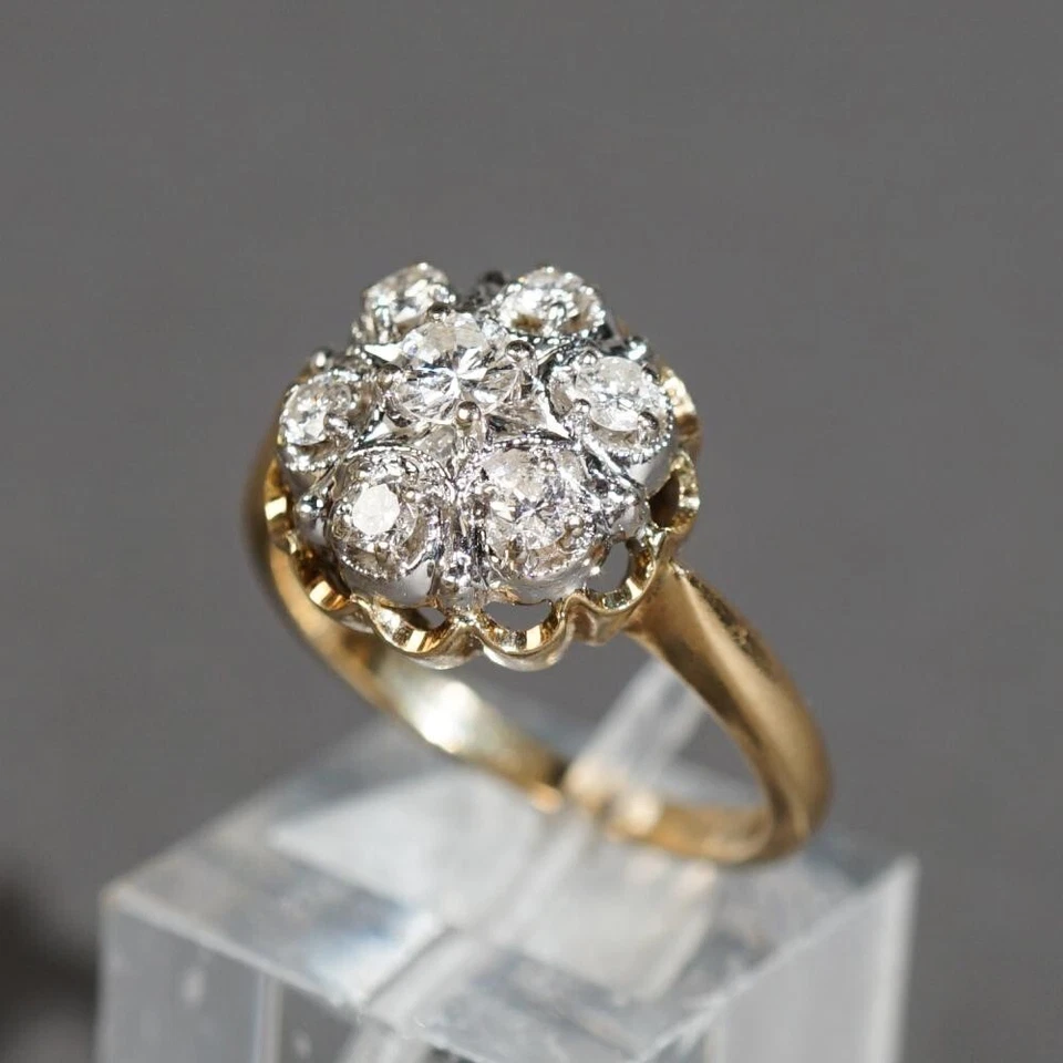 14-Karat Yellow-Gold and 0.5 CTW Natural Diamond Ring - elegant, lots of sparkle - Image 1 of 1