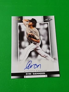 Ryan Sveningson 2019 Leaf Perfect Game NS Black Auto 10/50 - Picture 1 of 5
