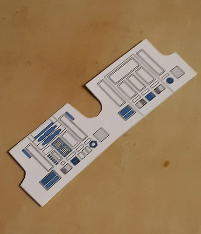 Replacement Sticker/ Label For 1977 Kenner R2D2 1st 12 Figure! Make R2 Look New! Cover