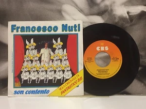 FRANCESCO NUTI - SON CONTENTO / TROCADERO BAR 7" 45 GIRI SIGLA TV FANTASTICO BIS - Foto 1 di 3