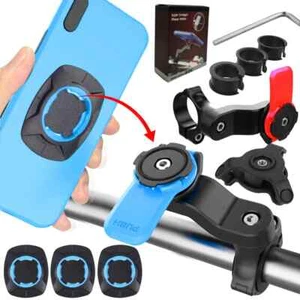 Motorcycle Bike Phone Holder QUAD LOCK Shock Absorber Phone Bracket Vibration - Photo 1 sur 28