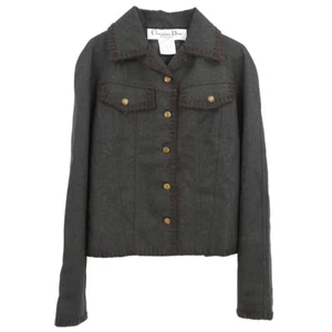 Christian Dior Single Breasted Jacket Brown 0A12021195 #42 175624 - Picture 1 of 10