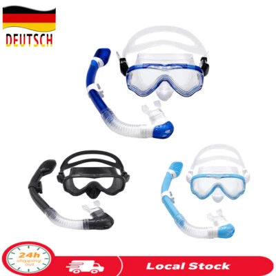 Kinder Taucherbrille Schwimmbrille Kinder Anti-Leck Anti-Fog Schnorchelmaske  - Bild 1 von 4