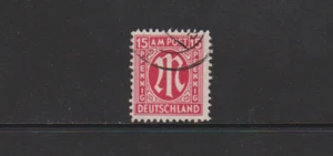 AM-Post 24 C 15 Pfennig in besserer Zähnung gestempelt - Picture 1 of 1