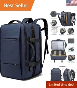 Stylish 35L Airline Approved Expandable Rucksack - Perfect for Business & Travel - Picture 1 of 9