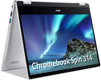 ACER Spin 314 14" 2 in 1 Chromebook - Intel Celeron N4500, 4GB, 64GB eMMC HD - Image 1 of 4