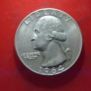 1964 D .90% silver quarter dollar UNCIRCULATED - Picture 1 of 10