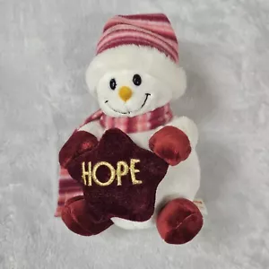Plushland Snowman Baby Hope Star Weighted Bean Bottom - Picture 1 of 8