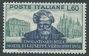1951 ITALIA GIUSEPPE VERDI 60 LIRE MNH ** - W3-5 - Imagen 1 de 1