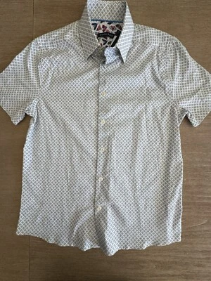 Stone Rose Floral Dot Print Short Sleeve Shirt Size S BNWT - Image 1 of 4