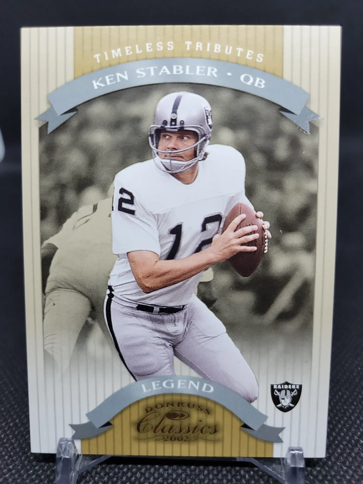 2002 Donruss Classics Timeless Tributes #118 Ken Stabler 68/100 - Image 1 of 2