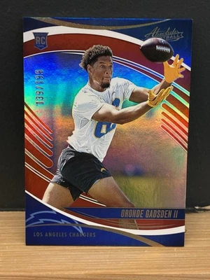 Cargadores Panini Absolute Oronde Gadsden II 2025 Rookie RC rojo #139/199 Foto 1 de 2