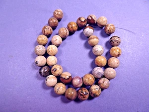 35 Beads Genuine Stone PICTURE JASPER Beads 7mm Jewelry Crafts - Picture 1 of 1