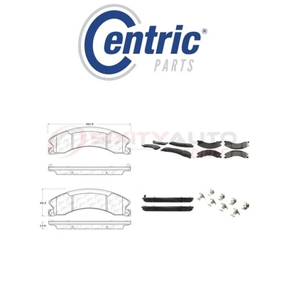 Centric Posi Quiet Disc Brake Pads w Shims for 2012-2017 Nissan NV2500 4.0L oo Foto 1 de 4