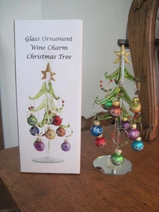 Kunsthandwerk Design Glas Ornament Wein Charm Weihnachtsbaum Neu aus altem Lagerbestand - Bild 1 von 6