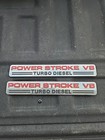 03-04 Ford F250 F350 6.0 6.0L Powerstroke V8 Turbo Diesel Door Badge Emblems OEM Ford F-350