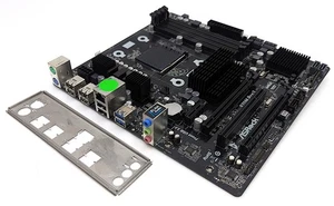 Placa madre de escritorio ASRock 970M Pro3 AMD 970 Socket AM3+ DDR3 SDRAM Micro ATX - Imagen 1 de 13