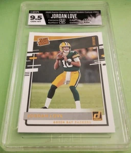 2020 Jordan Love Donruss Canvas ROOKIE #304 Green Bay Packers HGA 9.5 GEM MINT - Bild 1 von 1