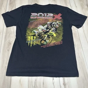 Y2K Monster Energy Fox Supercross Nike T Shirt Adult Large 2012 - Picture 1 of 7