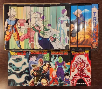 Dragon Ball Z VHS Box Set Lot Frieza Saga + Trunks Saga + Loose VHS Tapes - Image 1 of 4
