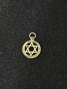9ct Gold Star of David Charm - Picture 1 of 1