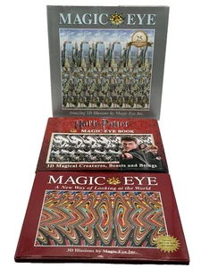 Lot of 3 Magic Eye Hardcover Books - Harry Potter/Amazing 3D Illusions/A New Way - Bild 1 von 18