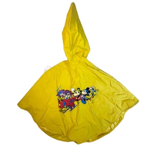Poncho de lluvia amarillo pequeño para niños Disneyland Disney Express nuevo con etiquetas de colección 19" x 32" - Imagen 1 de 8