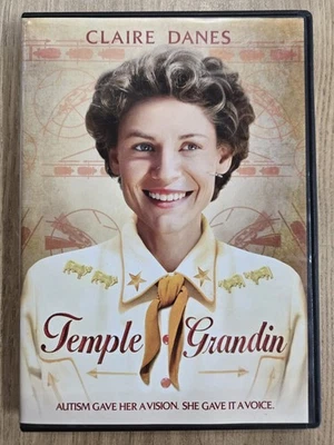 Temple Grandin DVD, EUC, Claire Danes, 2010 Movie, Autism Discovery Success Foto 1 de 4