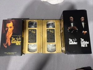 The Godfather: Parts 1 & 2 & 3 (final Cut) (VHS, 4 Tape Set, 1972 And 1974) - Picture 1 of 7