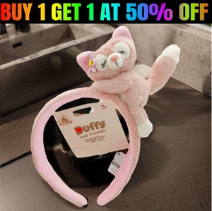 Shanghai Disneyland Disney Parks Sleeping Pink Linabell Fox Ear Headband US - Picture 1 of 7