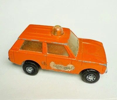 Matchbox Rolamatics 1975 No.20 Police Patrol Site Engineer Orange Lesney England - Image 1 of 4