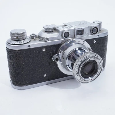 Zorki + Industar - 22 50 mm 3,5 f appareil photo viseur Leica copie #3689 X15 - Photo 1/4