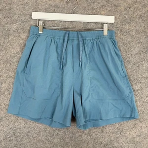 Lululemon Bowline Athletic Shorts Mens Medium 5" Inseam Woven Zip Pockets Blue - Picture 1 of 12