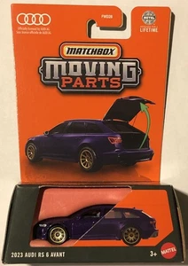 MATCHBOX MOVING PARTS 2023 Metallic Purple Audi RS 6 Avant New Fast USPS Ship - Picture 1 of 3