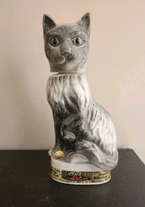 Vintage 1967 Beam's Trophy Kentucky Bourbon  Ceramic Cat Decanter - Picture 1 of 8
