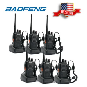 6x Baofeng BF-888s UHF Transceiver 5W Portable HT Two-way Amateur Ham Radio US - Picture 1 of 12