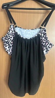 Tankini Schwarz/Leo Gr XL NEU - Bild 1 von 3