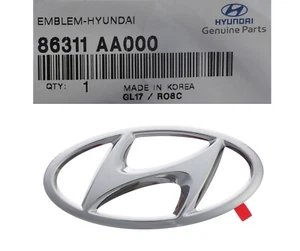 Front Bumper Emblem Elantra Sedan 2021-22-23 Front H Logo Mark Genuine Hyundai - Picture 1 of 4