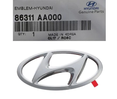 Parachoques delantero genuino emblema Elantra sedán 2021-22-23 marca con logotipo H delantero nuevo OEM Foto 1 de 4