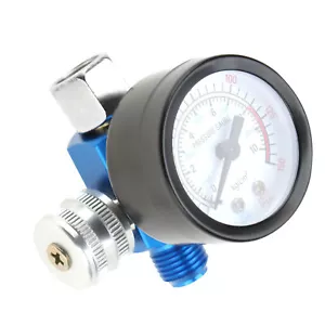 1/4” Spray Paint Gun Air Pressure Regulator Pressure Gauge Tool - Picture 1 of 7