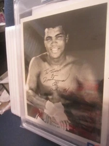 Muhammad Ali Heavyweight Champ Boxing Autographed 8x10 Photo PSA SLABBED 1984 - Picture 1 of 3