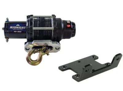 Viper 50 Ft Midnight Winch 3000 lb Black With Mount For Yamaha Bruin 350 2004-09 - Image 1 of 4