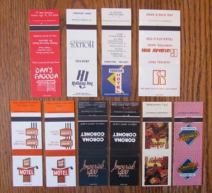 YORKTON, SASKATCHEWAN MATCHBOOK COVERS: LOT OF 10 EMPTY MATCHCOVERS -D - Picture 1 of 1