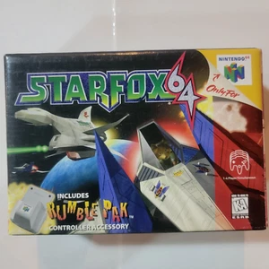 Star Fox 64 (Nintendo 64) Box + Manual + Rumble Pak - Picture 1 of 2