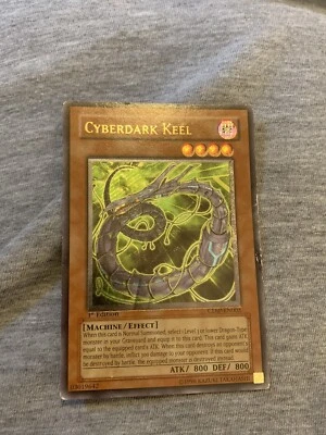 Yugioh! Cyberdark Keel CDIP-EN003 Ultimate Rare 1st Edition HP - Image 1 of 2