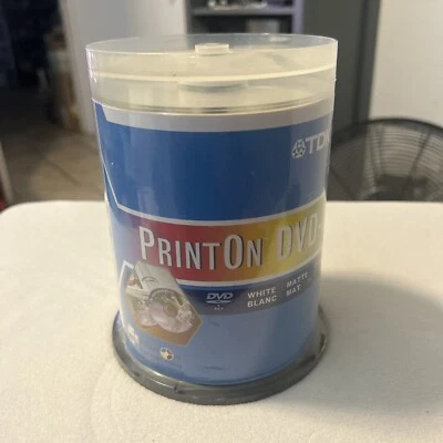 TDK 8X DVD-R Print On One SidedPrintable Disc Spindle 100 ct. - Image 1 of 4