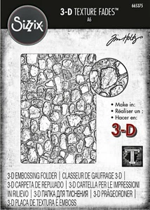 Sizzix Cobblestone #2 3D Embossing folder #665375 Retail $12.99 by Tim Holtz - Picture 1 of 2